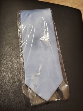 Romario Manzini 100% Silk Light Blue Necktie